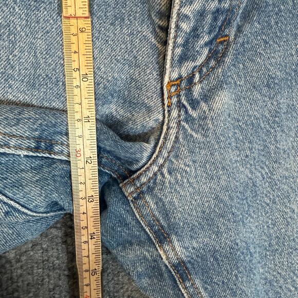 Vintage Diamond Gusset Jeans Mens 36x32 Made In USA Denim Light Wash - Picture 7 of 10